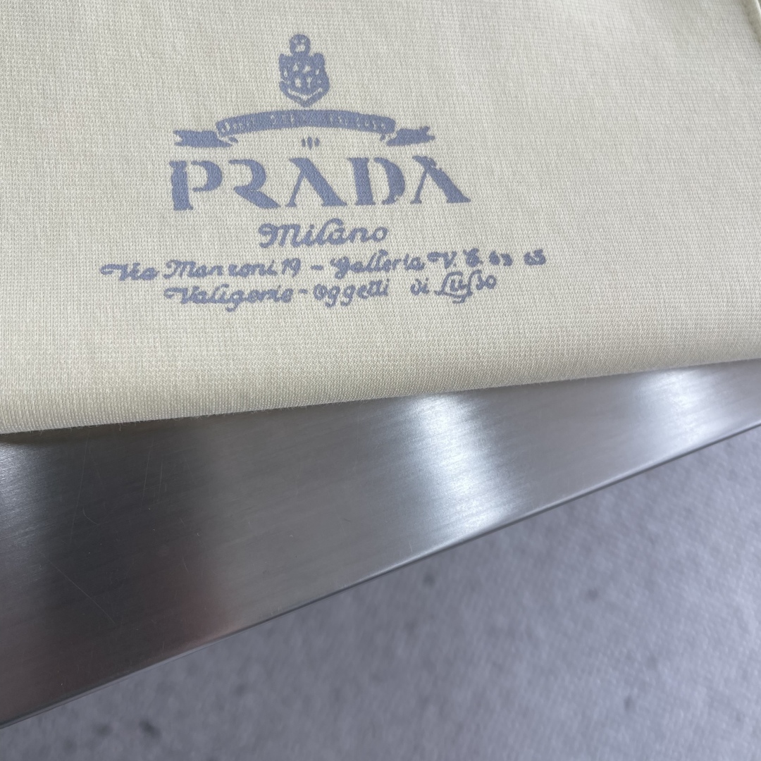 Prada 2025 Spring/Summer Crewneck T-Shirt - Vintage Washed Cotton Tee 5 cmp i1745411192611 7097 0 1