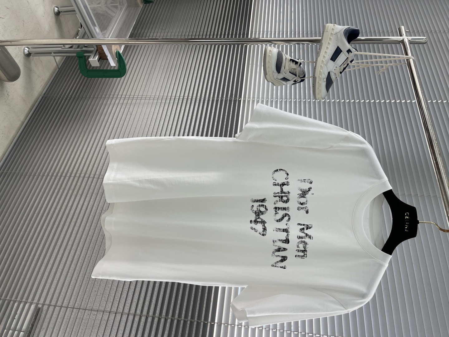 Dior Men's 2025 Spring/Summer White Cotton T-Shirt with Distressed Logo 1 cmp i1746354755336 3273 0 5