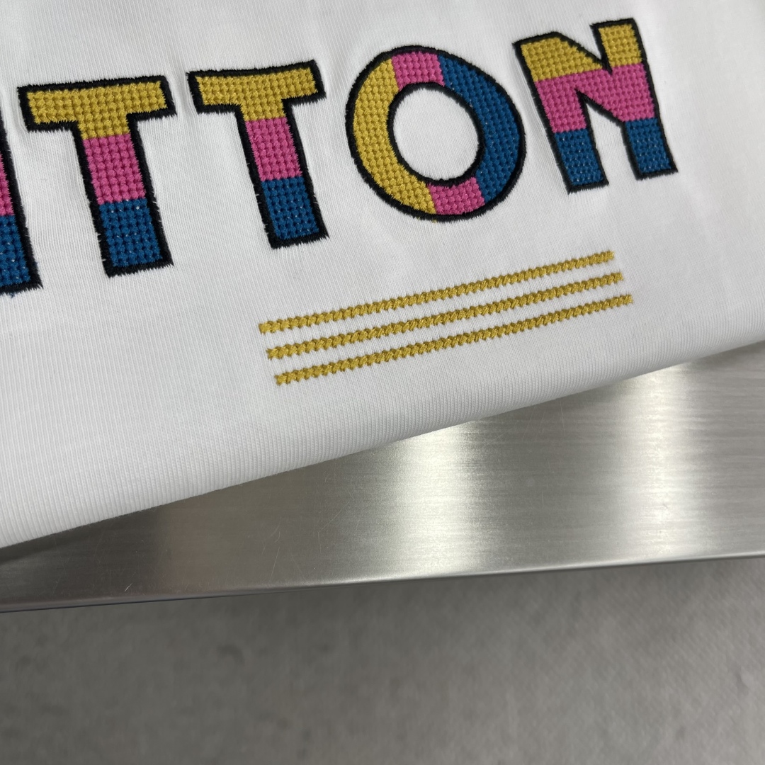 Louis Vuitton Rainbow Embroidered Logo T-Shirt, Trendy Unisex Style 5 cmp i1746441474156 1097 0 2