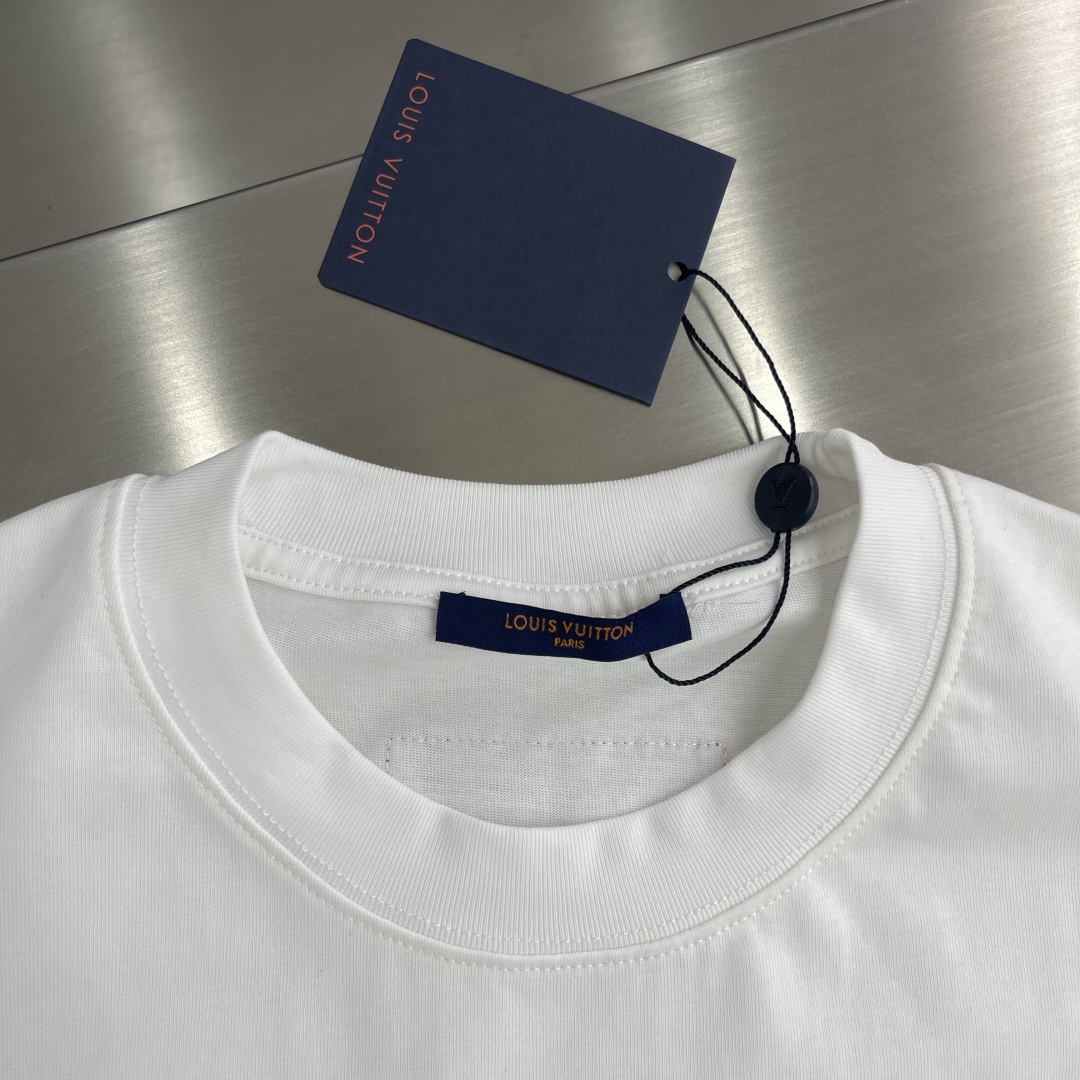 Louis Vuitton Rainbow Embroidered Logo T-Shirt, Trendy Unisex Style 3 cmp i1746441474157 464 0 0