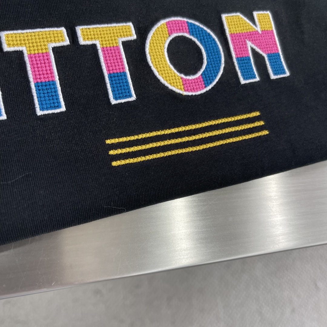 Louis Vuitton Rainbow Embroidered Logo T-Shirt - Soft Cotton, Unisex Style 5 cmp i1746441485221 4122 0 2