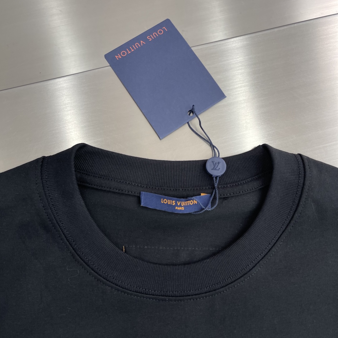 Louis Vuitton Rainbow Embroidered Logo T-Shirt - Soft Cotton, Unisex Style 3 cmp i1746441485226 646 0 0