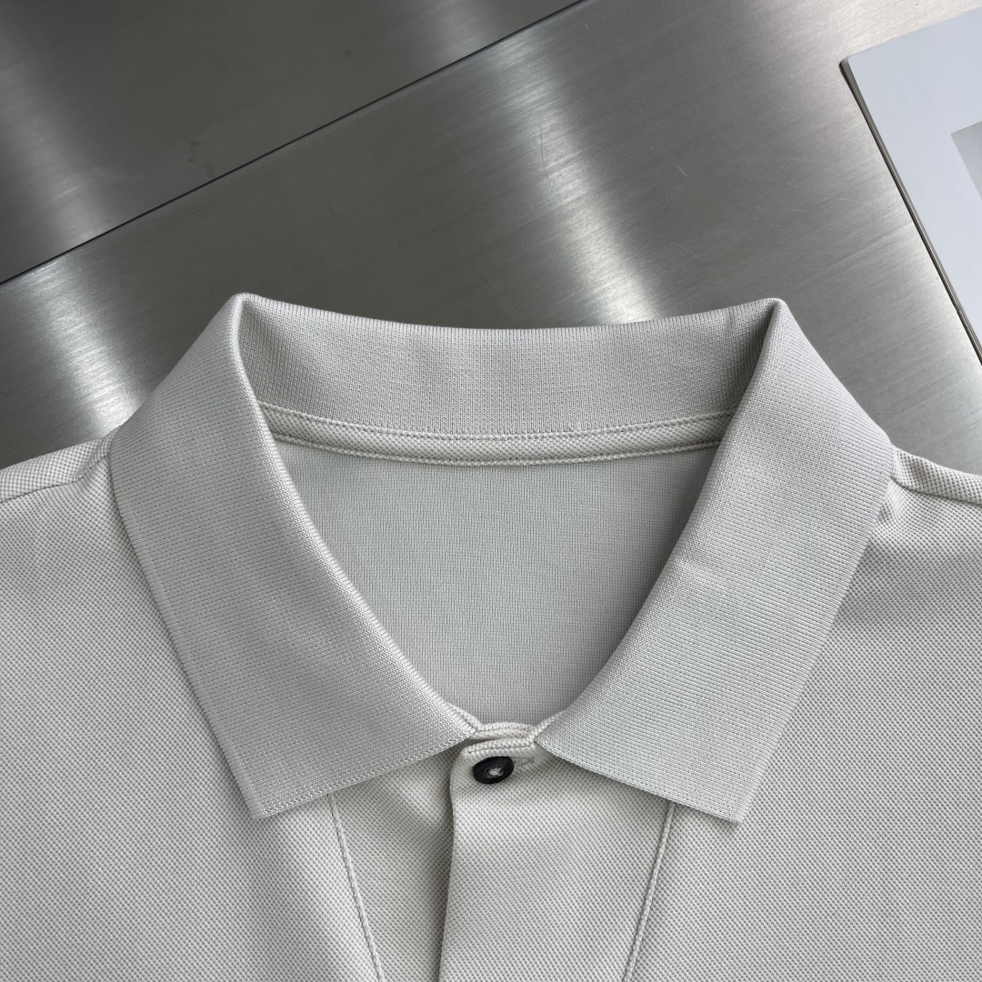 Loro Piana Summer Polo Shirt - Imported Yarn, Classic Design, Versatile Style 3 cmp i1746443434698 4882 0 0