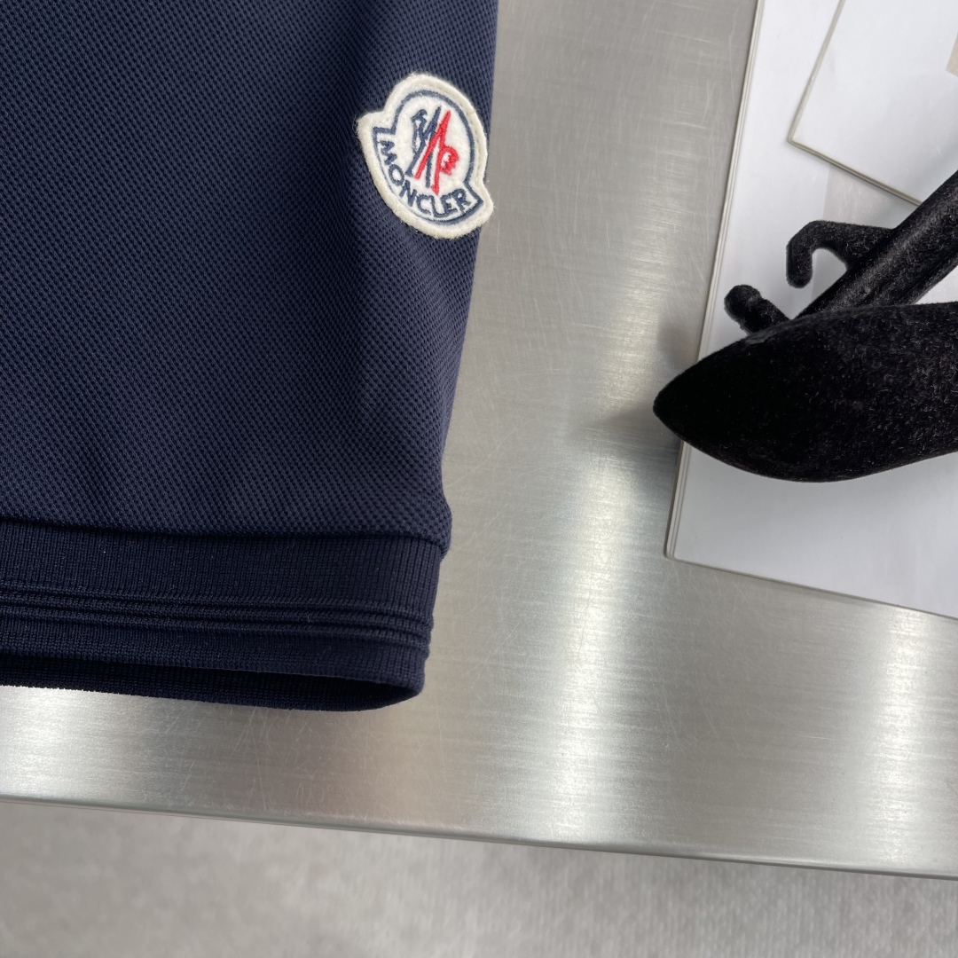 Moncler Men's Cotton Piqué Polo Shirt with Tricolor Zipper - Modern Fit 6 cmp i1746443477874 1784 0 2