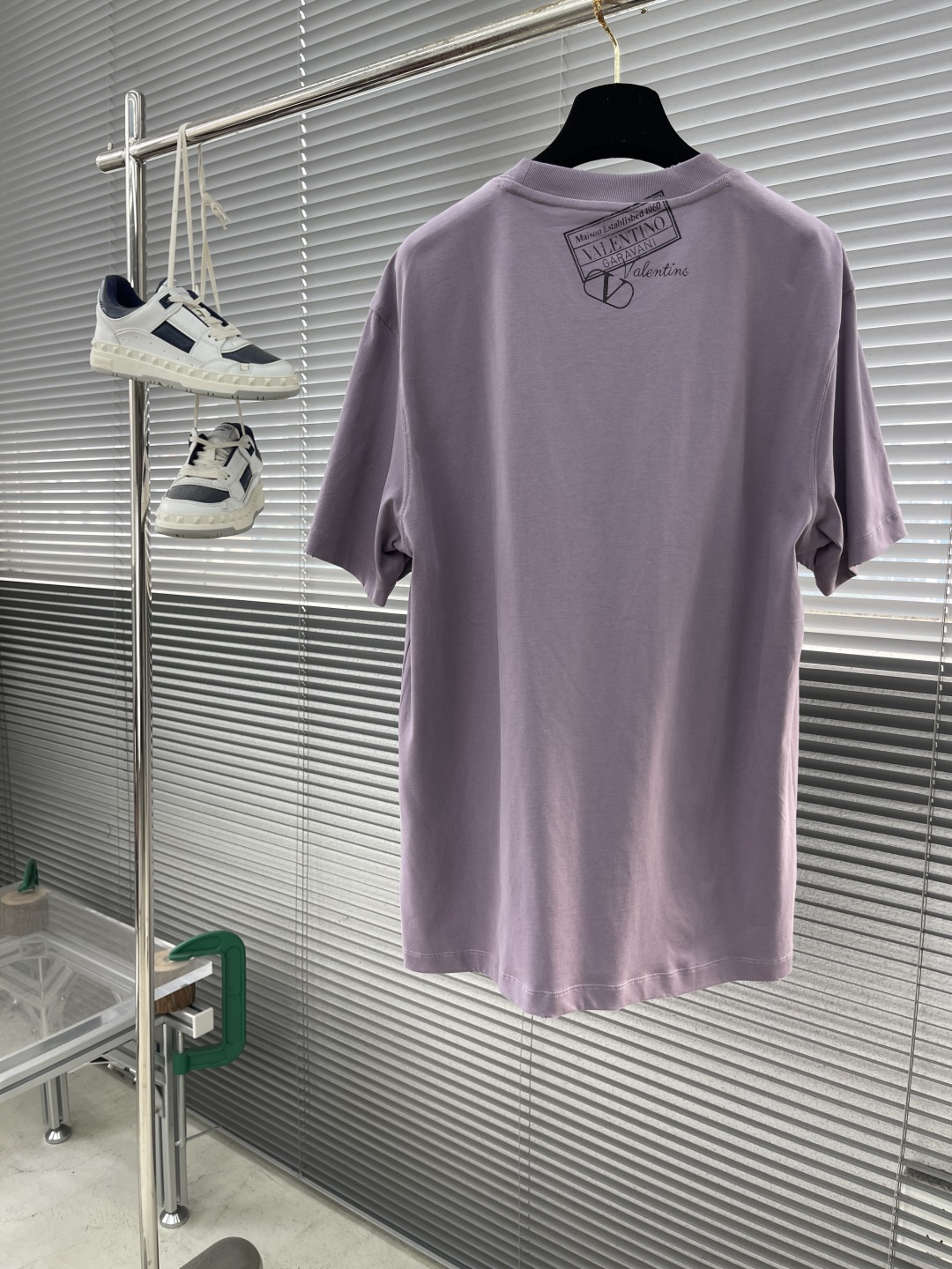 Valentino Garavani VLTN Logo Print Short Sleeve T-Shirt - Lilac 8 cmp i1746444686282 5431 0 7