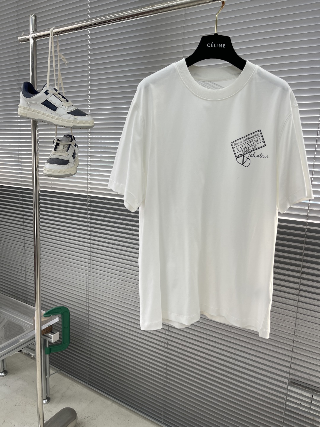 Valentino Garavani Men's White Stamp Logo T-Shirt - Soft & Breathable 1 cmp i1746444721311 8165 0 5