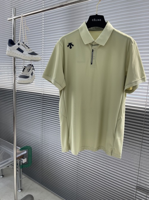 Descente Men's Short Sleeve Polo Shirt - Breathable, Sweat-Wicking, and Stylish 1 Descente Men's Short Sleeve Polo Shirt - Breathable, Sweat-Wicking, and Stylish