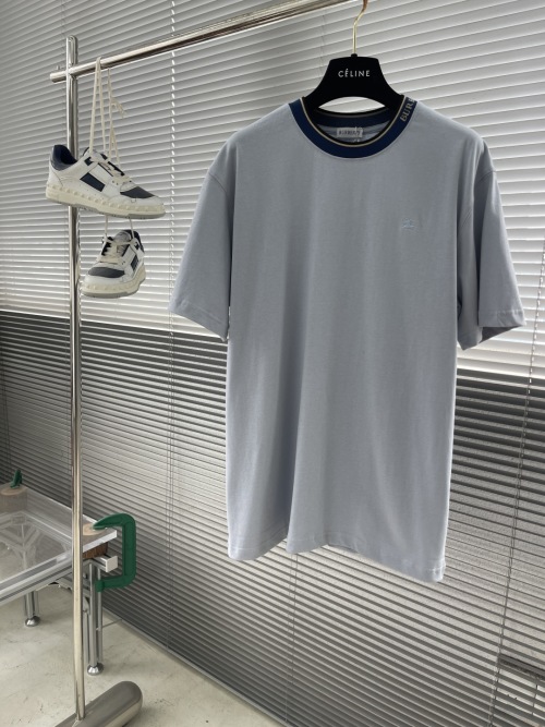 Burberry Striped Collar T-Shirt with EKD Embroidery - Casual Fit 1 Burberry Striped Collar T-Shirt with EKD Embroidery - Casual Fit