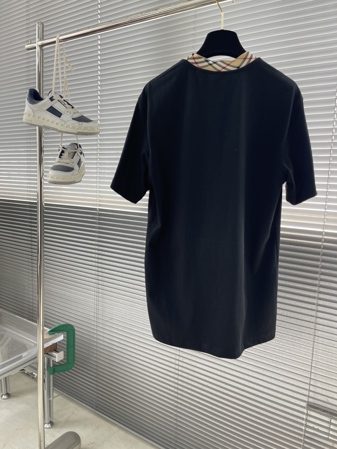 Burberry Men's Black Cotton T-Shirt with Signature Check Collar - Casual Fit 8 cmp i1746445722511 7638 0 7