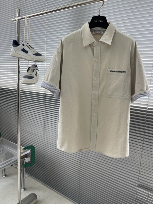 Maison Margiela 25SS Short Sleeve Shirt - Lightweight, Breathable Fabric 1 Maison Margiela 25SS Short Sleeve Shirt - Lightweight, Breathable Fabric