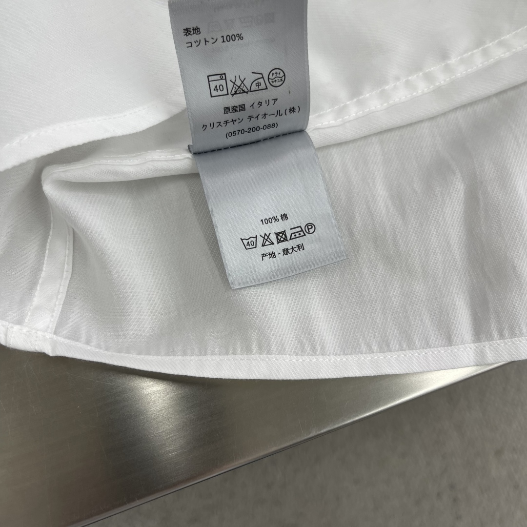 Dior Men's White Cotton Short Sleeve Shirt, Comfortable and Breathable 7 cmp i1746622600225 9292 0 4