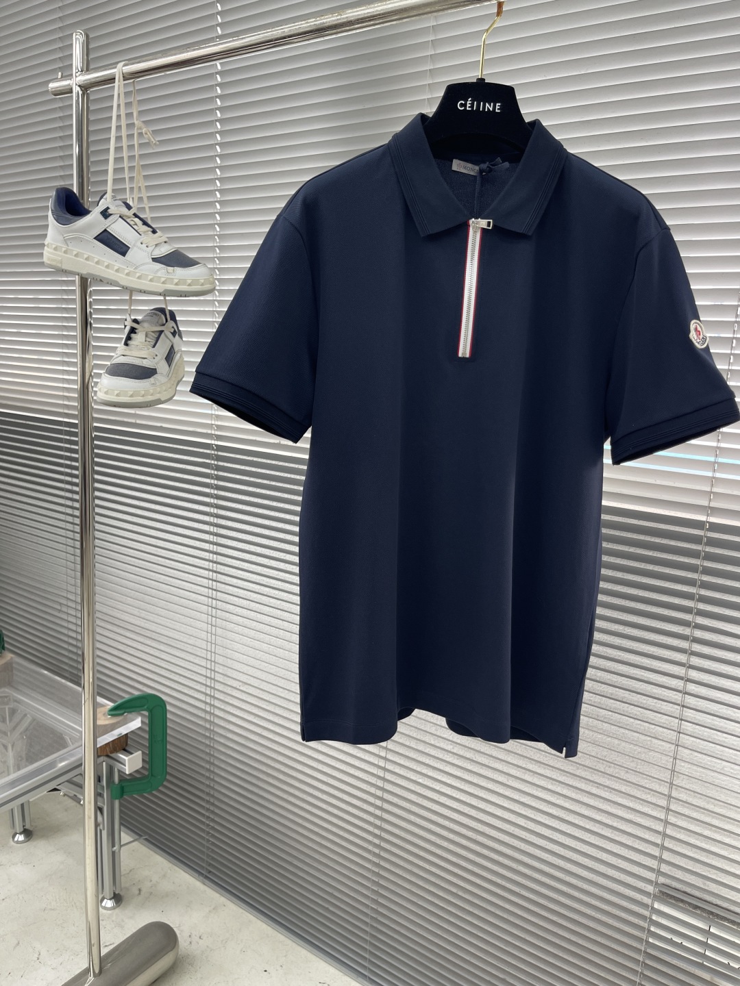 Moncler Men's Cotton Piqué Polo Shirt with Tricolor Zipper - Modern Fit 1 cmp i1746700445399 8937 0 5