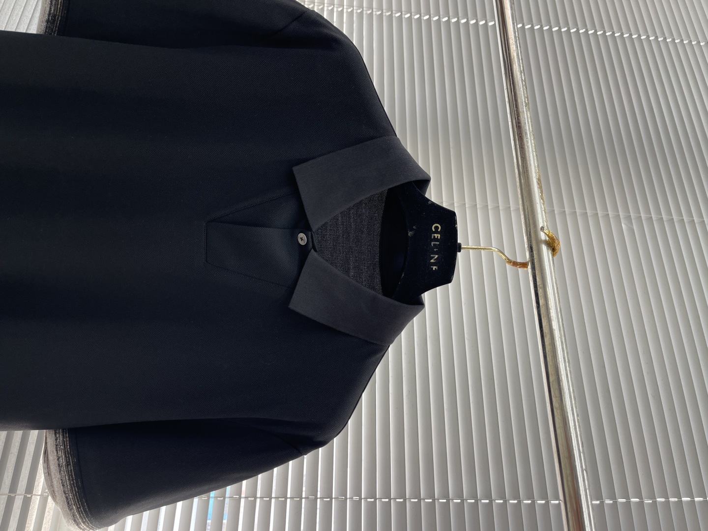 CELINE Men's Black Polo Shirt | Classic & Versatile Style 2 cmp i1746700494120 4390 0 6