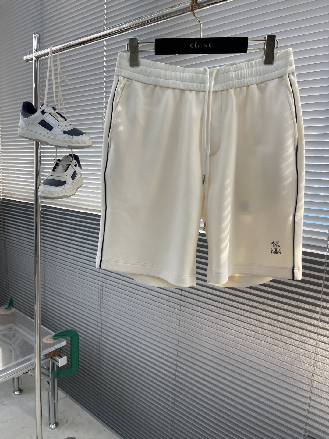 Celine Men's 25SS Lightweight Drawstring Shorts - Comfortable & Stylish