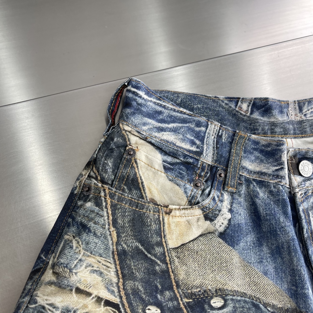 Acne Studios 25SS Trompe L'Oeil Torn Scribble Print, Wide Leg Denim Jeans 3 cmp i1746784300720 9035 0 1