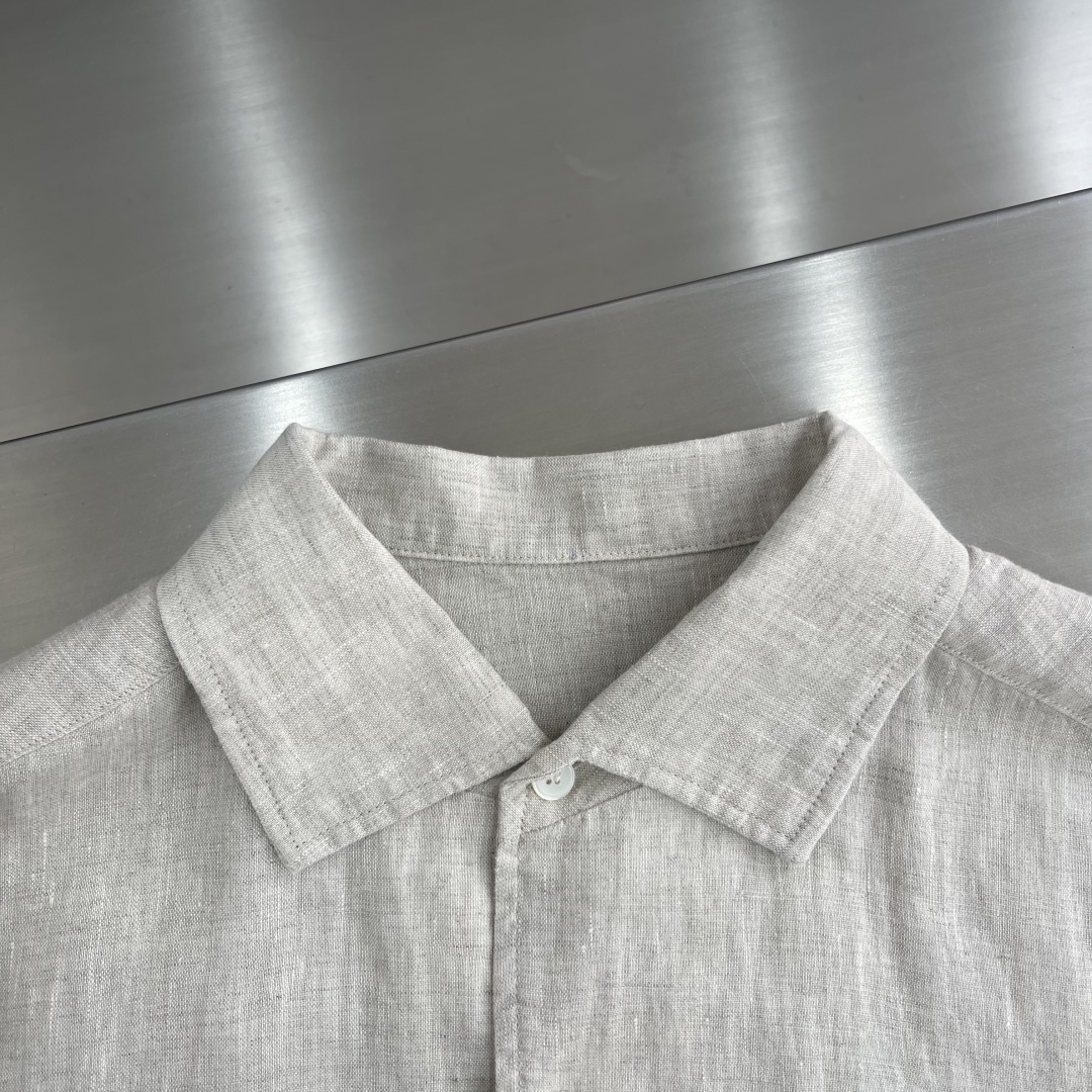 Celine Linen Button-Down Shirt, Soft and Comfortable Summer Essential 4 cmp i1746788375422 5479 0 0