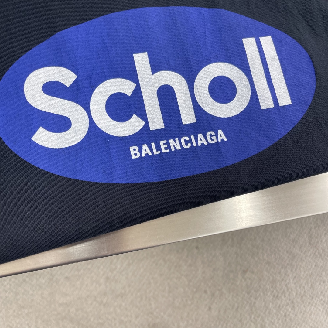 Balenciaga Scholl Logo Oversized T-Shirt | Unisex Short Sleeve Tee 4 cmp i1746788779266 2637 0 1
