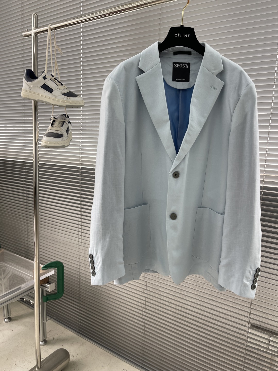 ZEGNA Men's Tencel Linen Blazer - High-End Business Suit Jacket