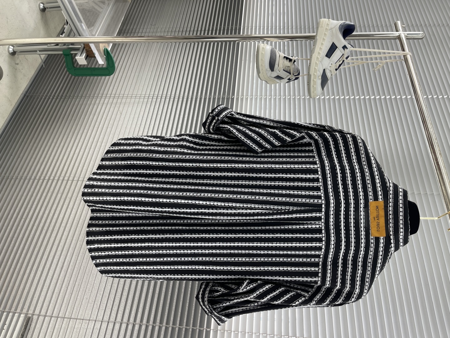 Celine Striped Tencel Short Sleeve Shirt, Classic Styling, Comfortable Fit 8 cmp i1746872905977 4127 0 7