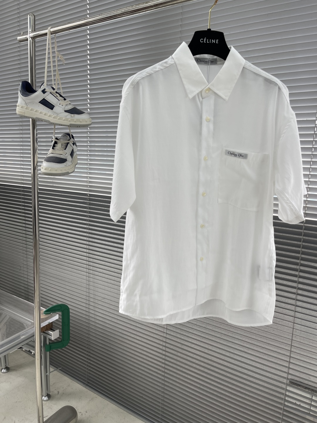 Dior Men's White Cotton Short Sleeve Shirt, Comfortable and Breathable 1 cmp i1746872965717 6133 0 5