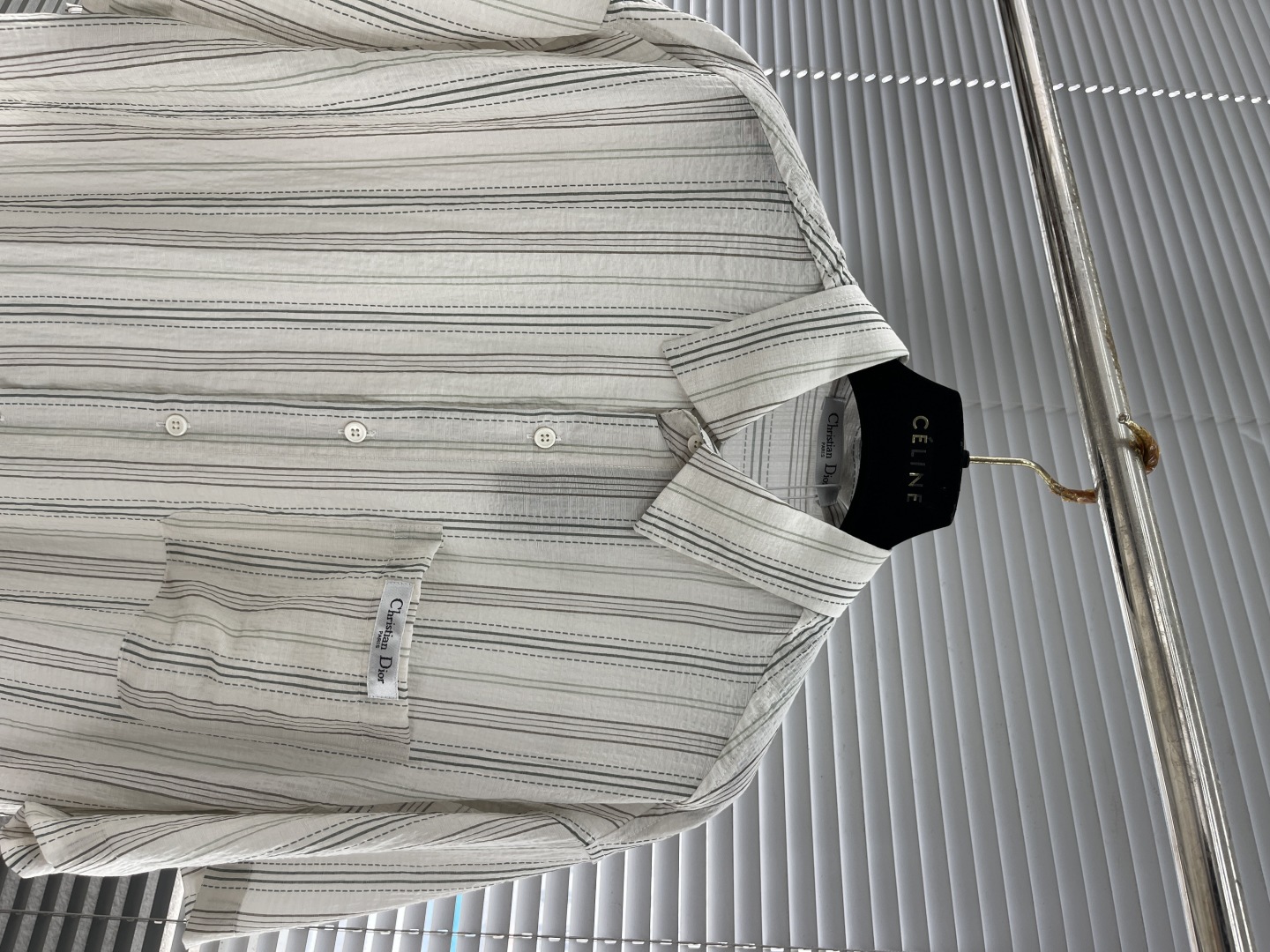 Dior Striped Short Sleeve Shirt - Lightweight & Stylish Summer Essential 2 cmp i1746872998538 3625 0 6