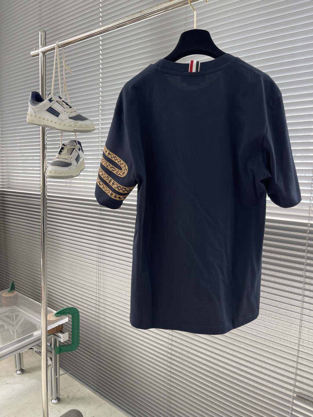 Thom Browne Snake Embroidered Short Sleeve T-Shirt | Soft & Breathable 3 cmp i1746948840861 7491 0 5
