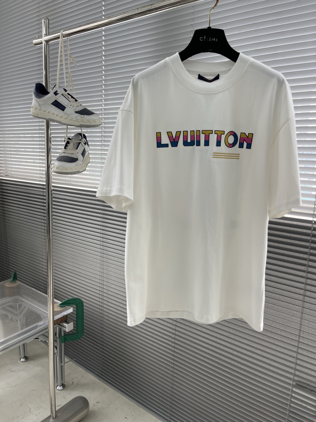 Louis Vuitton Rainbow Embroidered Logo T-Shirt, Trendy Unisex Style 1 cmp i1746952198706 5820 0 5