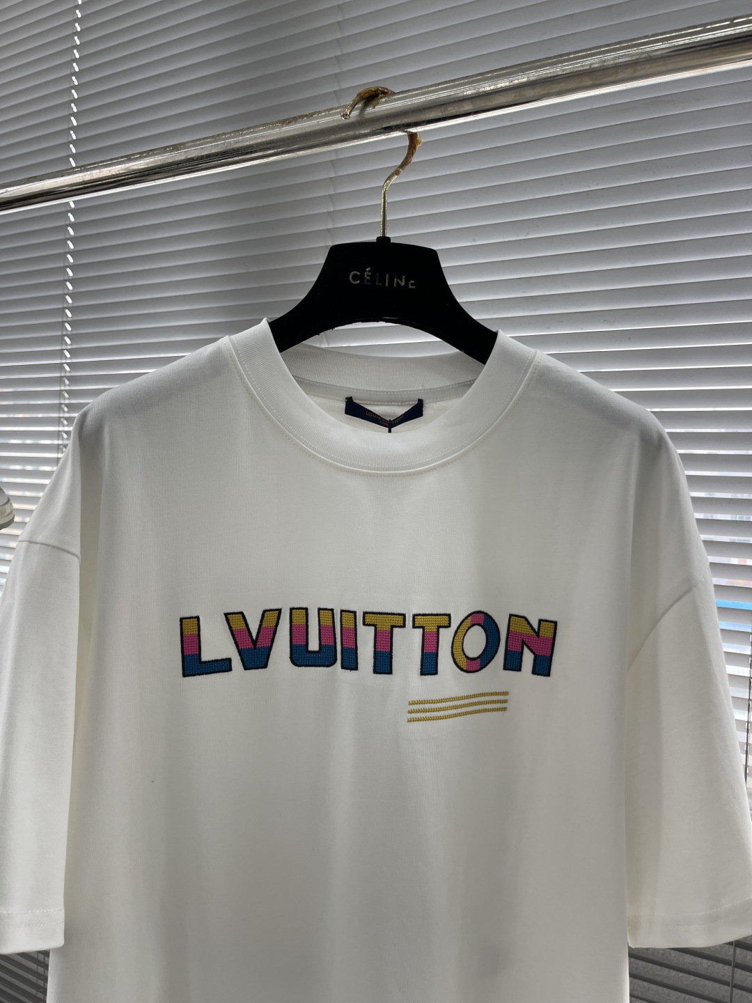 Louis Vuitton Rainbow Embroidered Logo T-Shirt, Trendy Unisex Style 2 cmp i1746952198726 9433 0 6