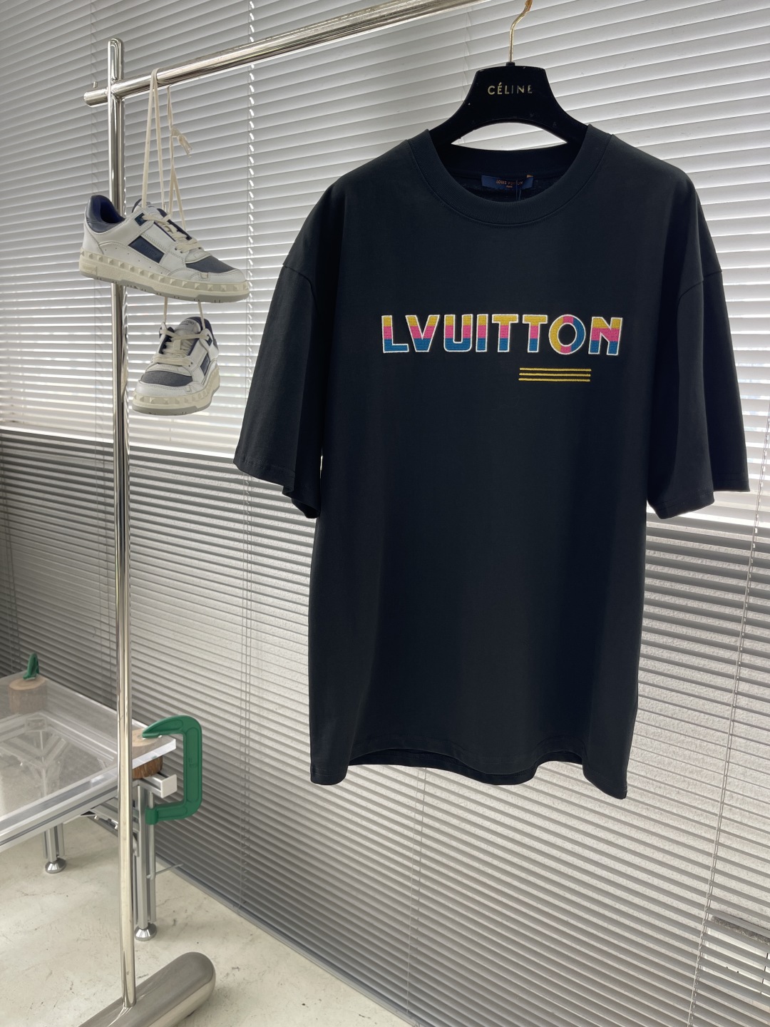 Louis Vuitton Rainbow Embroidered Logo T-Shirt - Soft Cotton, Unisex Style 1 cmp i1746952224507 1618 0 5