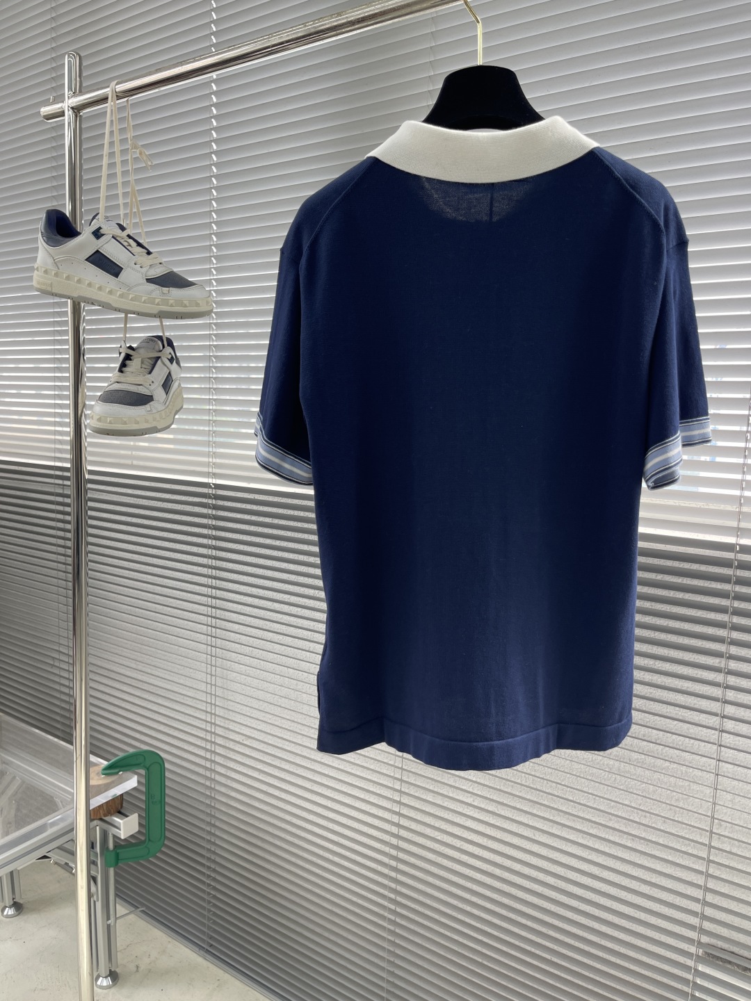 Diorio Couture Lily Embroidery Polo Shirt Blue Cotton Casual Fashionable 8 cmp i1746958308731 6416 0 7