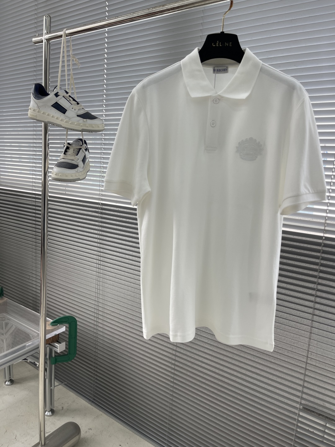 Burberry Men's Classic Fit Polo Shirt with Embroidered Equestrian Knight 1 cmp i1746958556369 9923 0 5