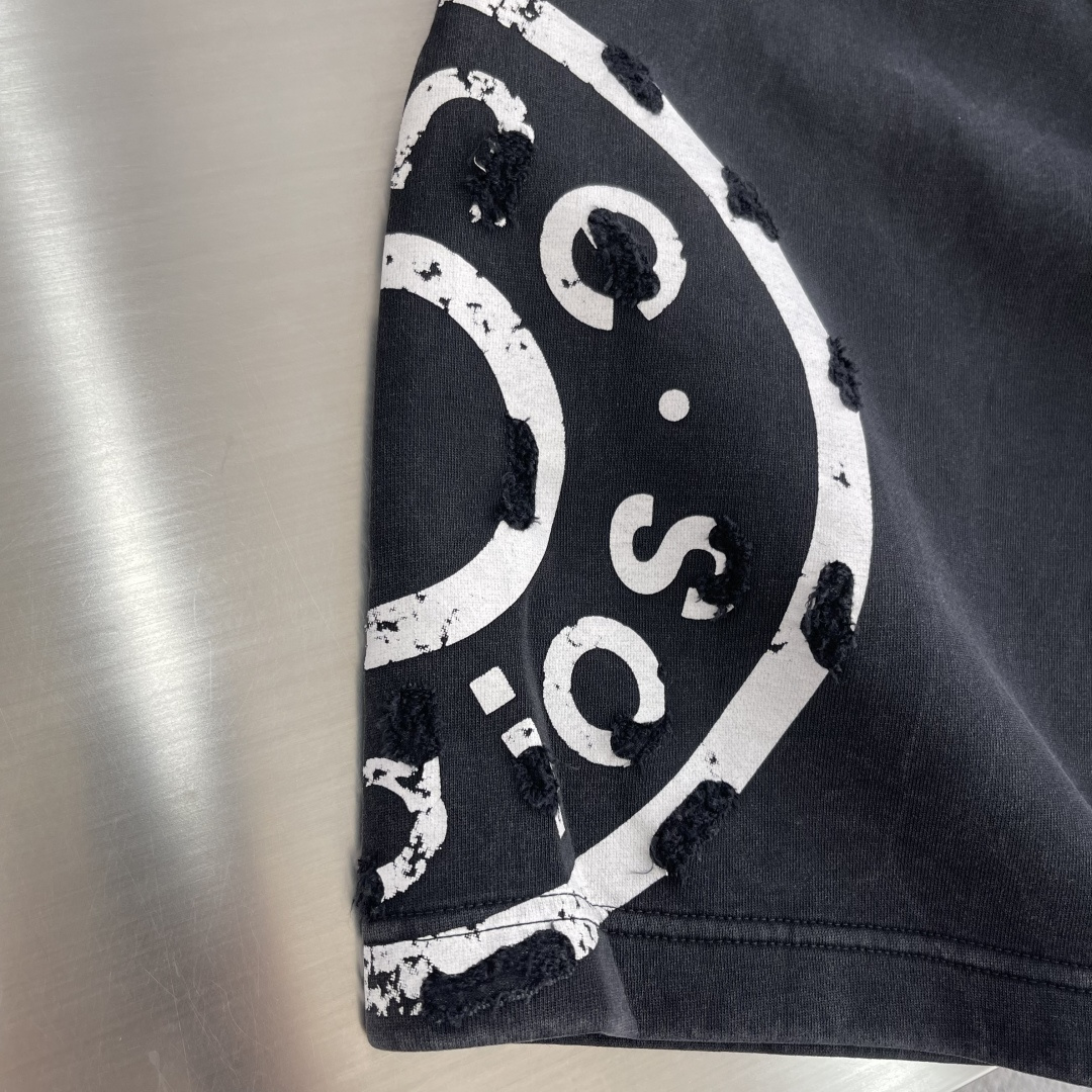 Acne Studio 25SS Shorts: 3D Burning Flowers, Pure Cotton Fabric, Size M-3XL - 图片 7