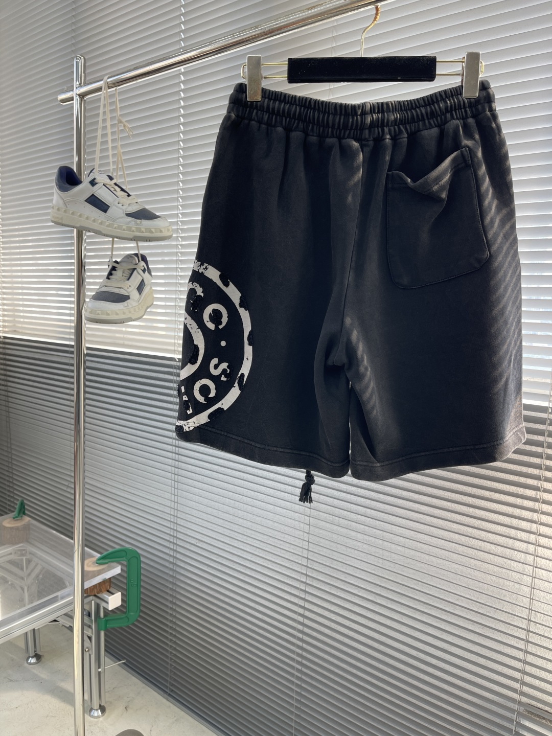 Acne Studio 25SS Shorts: 3D Burning Flowers, Pure Cotton Fabric, Size M-3XL - 图片 9