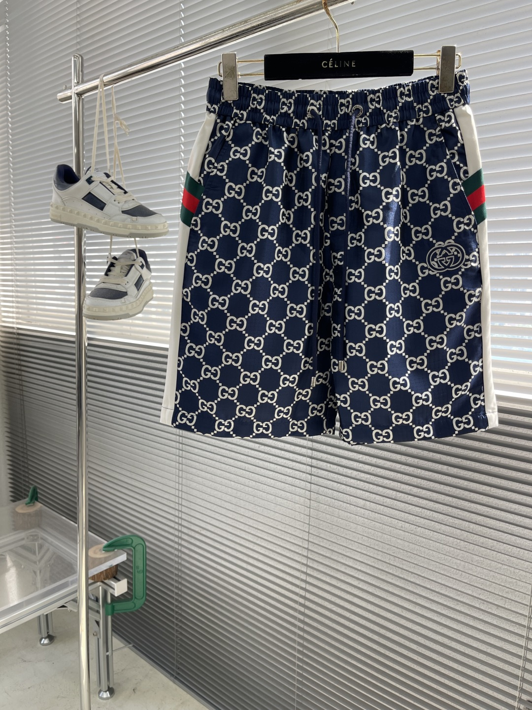 -GUCC  提花休闲短裤 最新款上身版型无敌正!绝对可以闭眼...