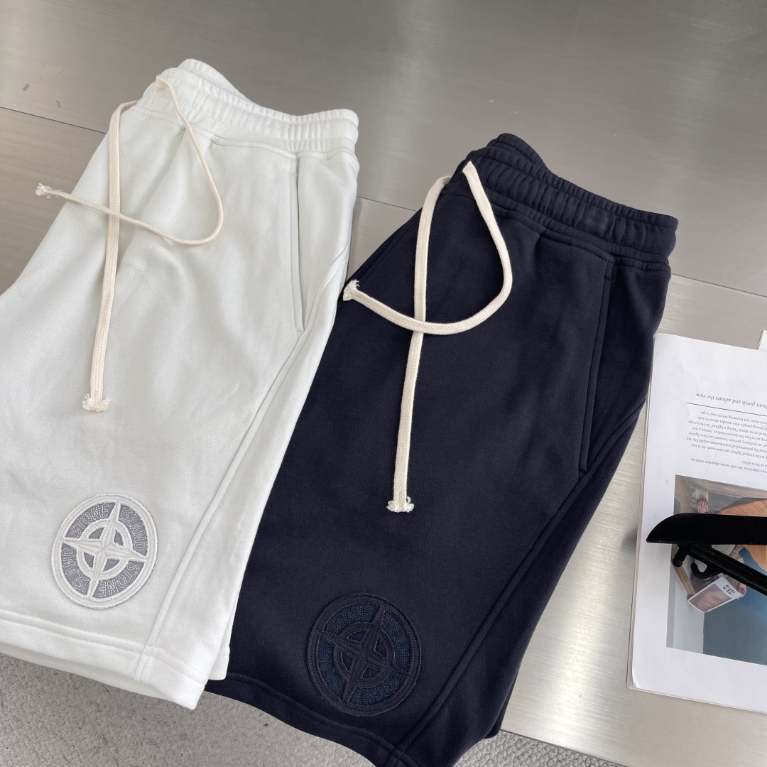 Stone Island 25s: High-Quality Cotton-Coated Loose Leisure Pants for Spring/Summer - 图片 3