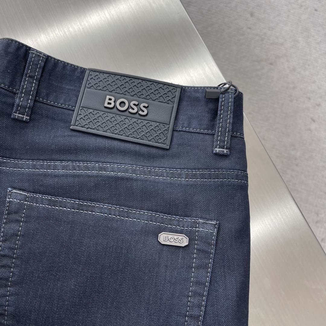 Boss Advanced Fashion Cowboys Dark Blue Washers Pants: Super Fine Cotton Veils, Cool, Sexy, Leisure. - 图片 8