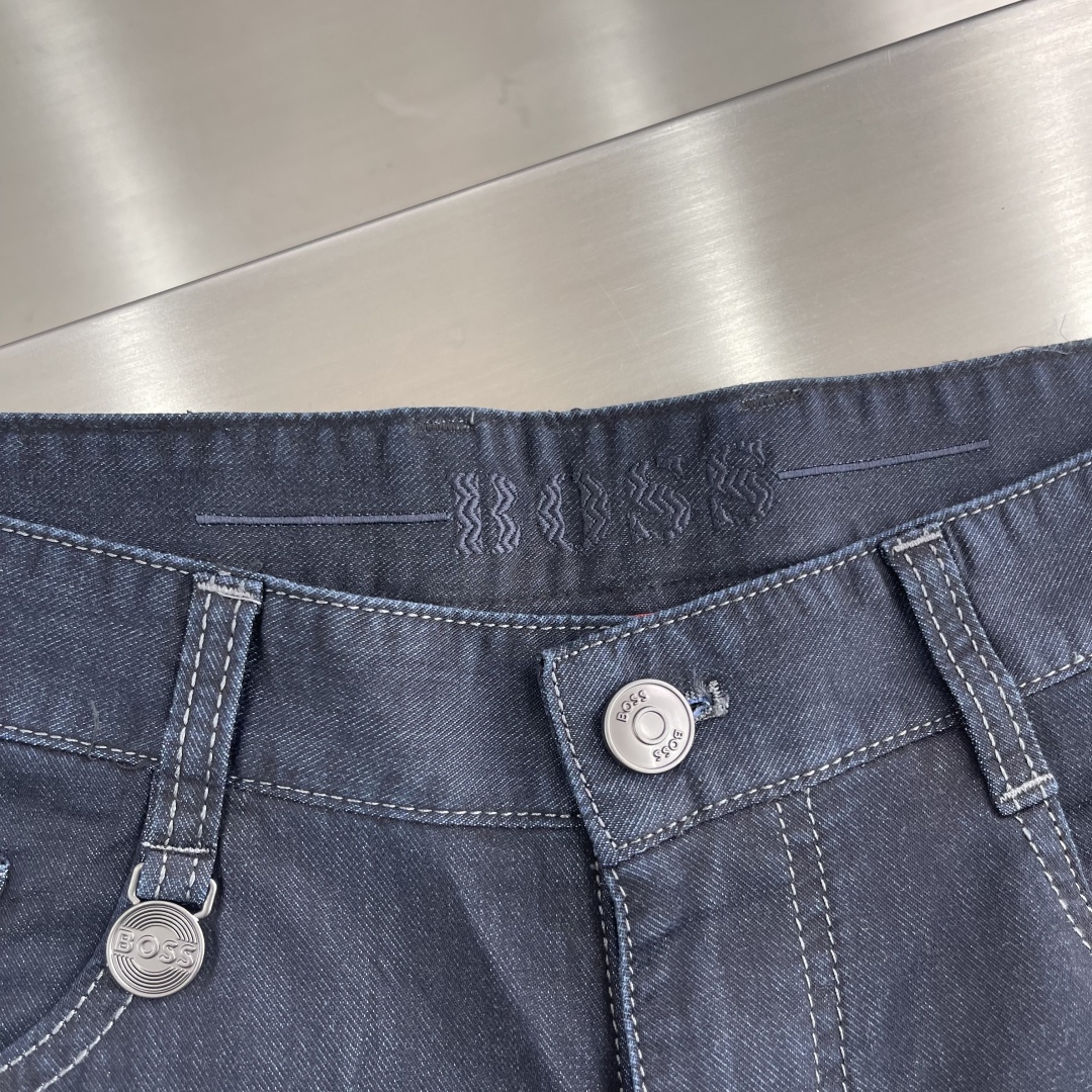 Boss Advanced Fashion Cowboys Dark Blue Washers Pants: Super Fine Cotton Veils, Cool, Sexy, Leisure. - 图片 5