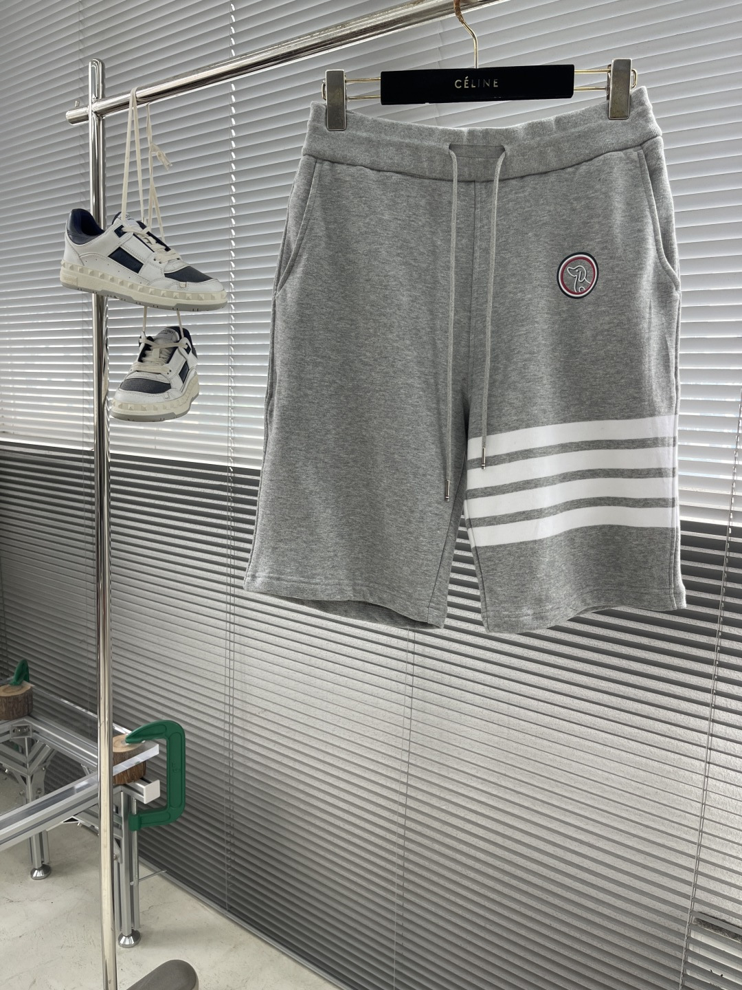 -TB 四道杠小狗标志短裤精梳纯棉环纺纱，版型紧致立体，定制裤绳五金质感强，上身舒适透气，凹凸有型的立体