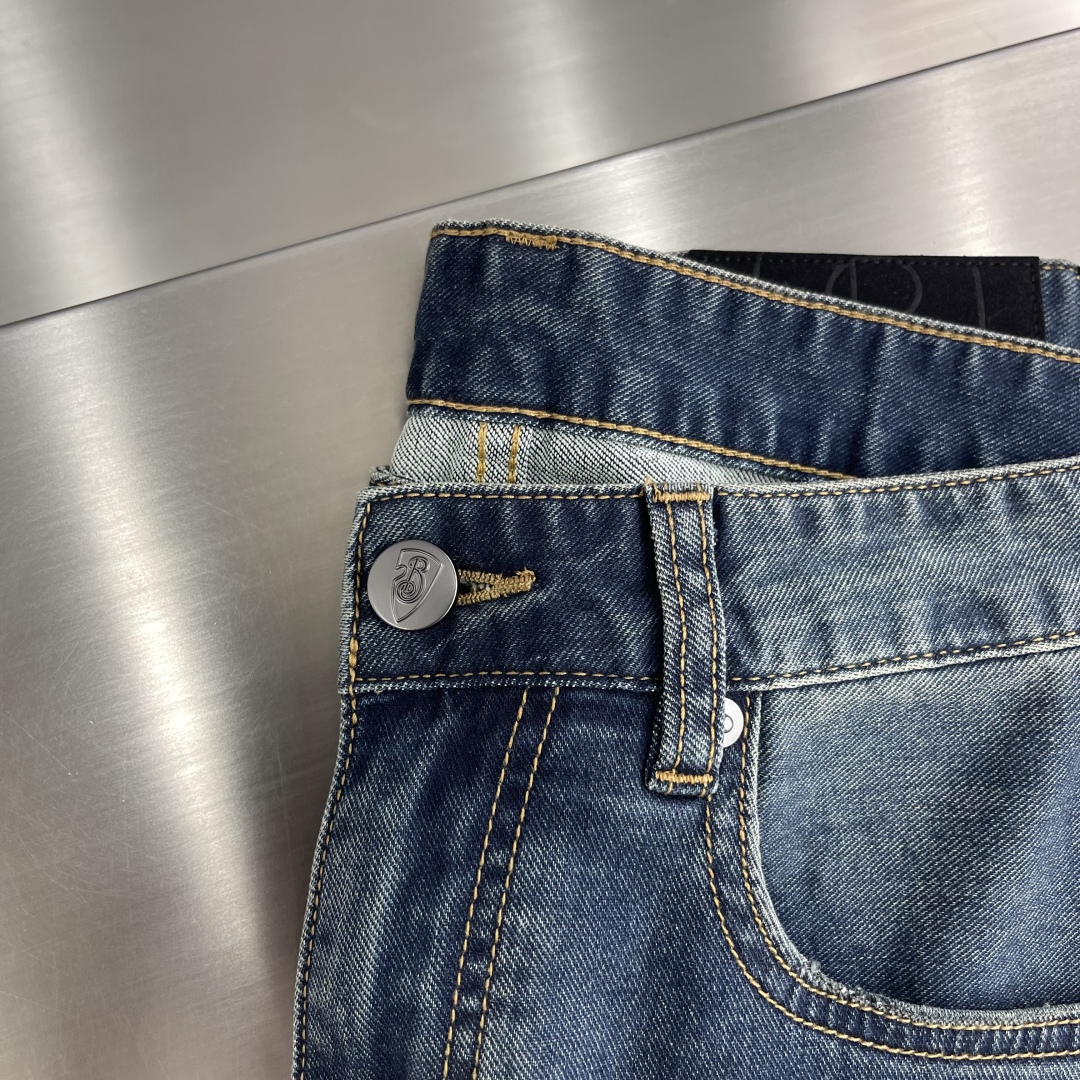 

-BBR   2025ss春夏新款修身牛仔裤 完美洗水工艺 定制顶级五金logo 独家定制微弹面料 