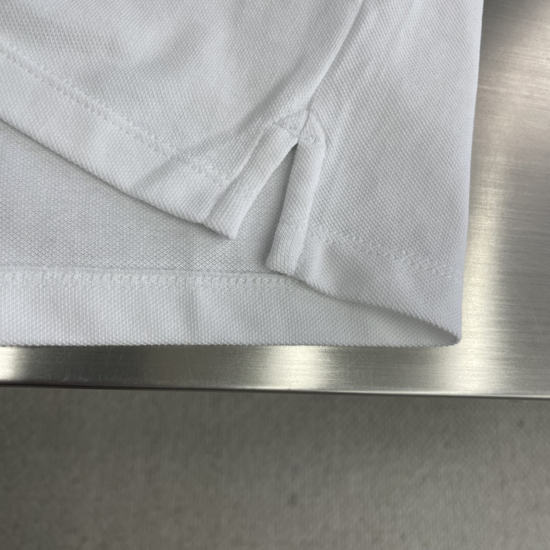 -PRAD 2025春夏新款🌟三角标识翻领Polo衫纯棉珠地棉面料经典款POLO衫，经典爆款系列，图案装