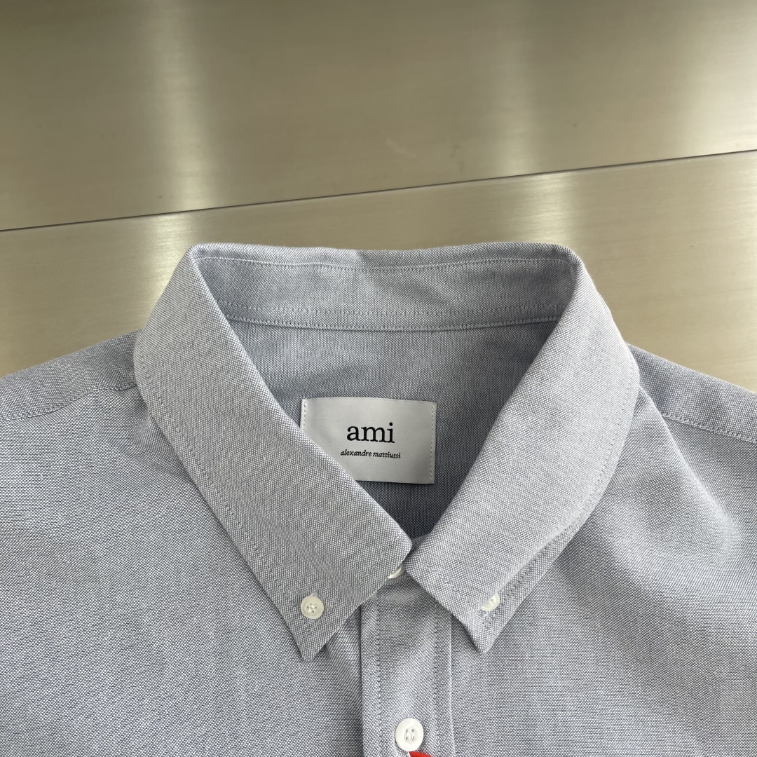 Ami Paris Box Shirt: Luxurious, Comfortable, Elegant, Customized Embroidery, Durable Fabric, Various Sizes. - 图片 3