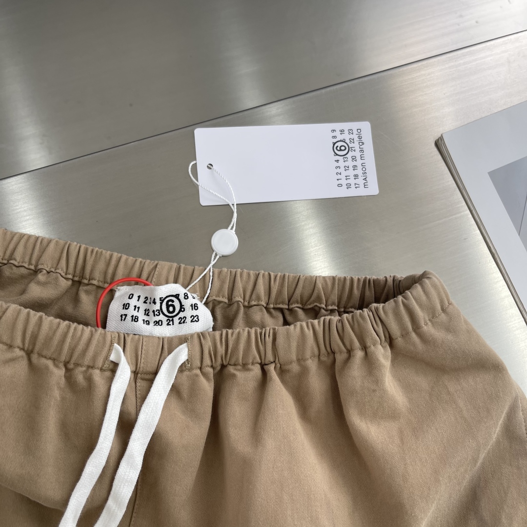 MM6 Marguerite Ink-Pants: Customized Cotton with Digital Embroidery and Unique Ink Paint Details. - 图片 5