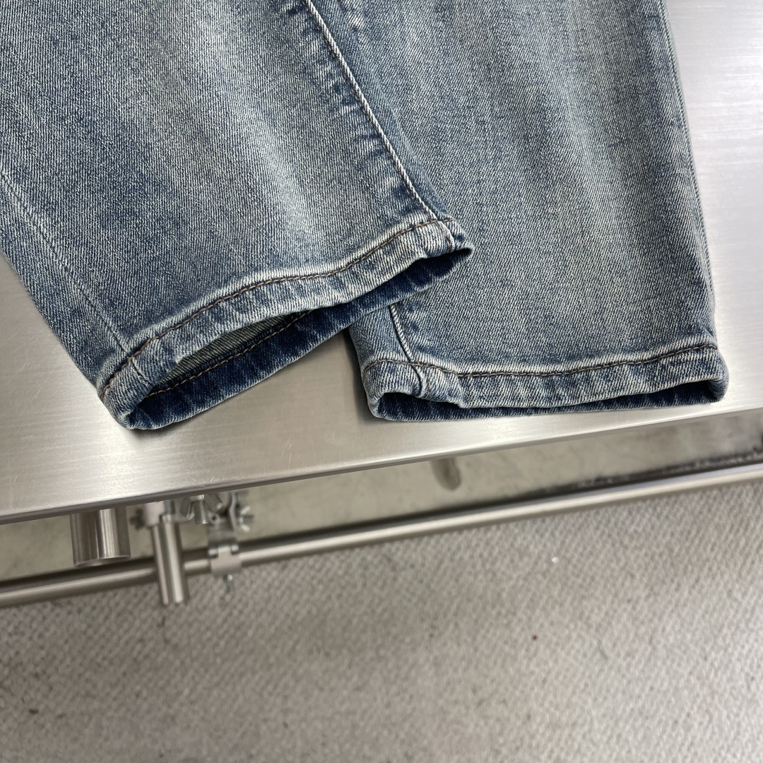 BBR Light Blue Wash Jeans: Cozy, Cool, Sexy Leisure Fashion with Traditional Hand-Painting Process - 图片 7