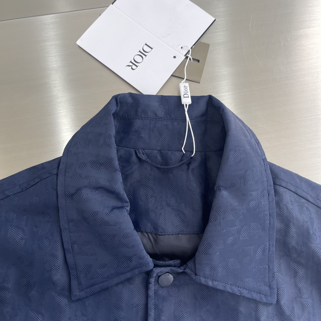Dio 25ss Men’s Autumn 2000 Jacket with Oblique Stamps and Blue Technology - 图片 3