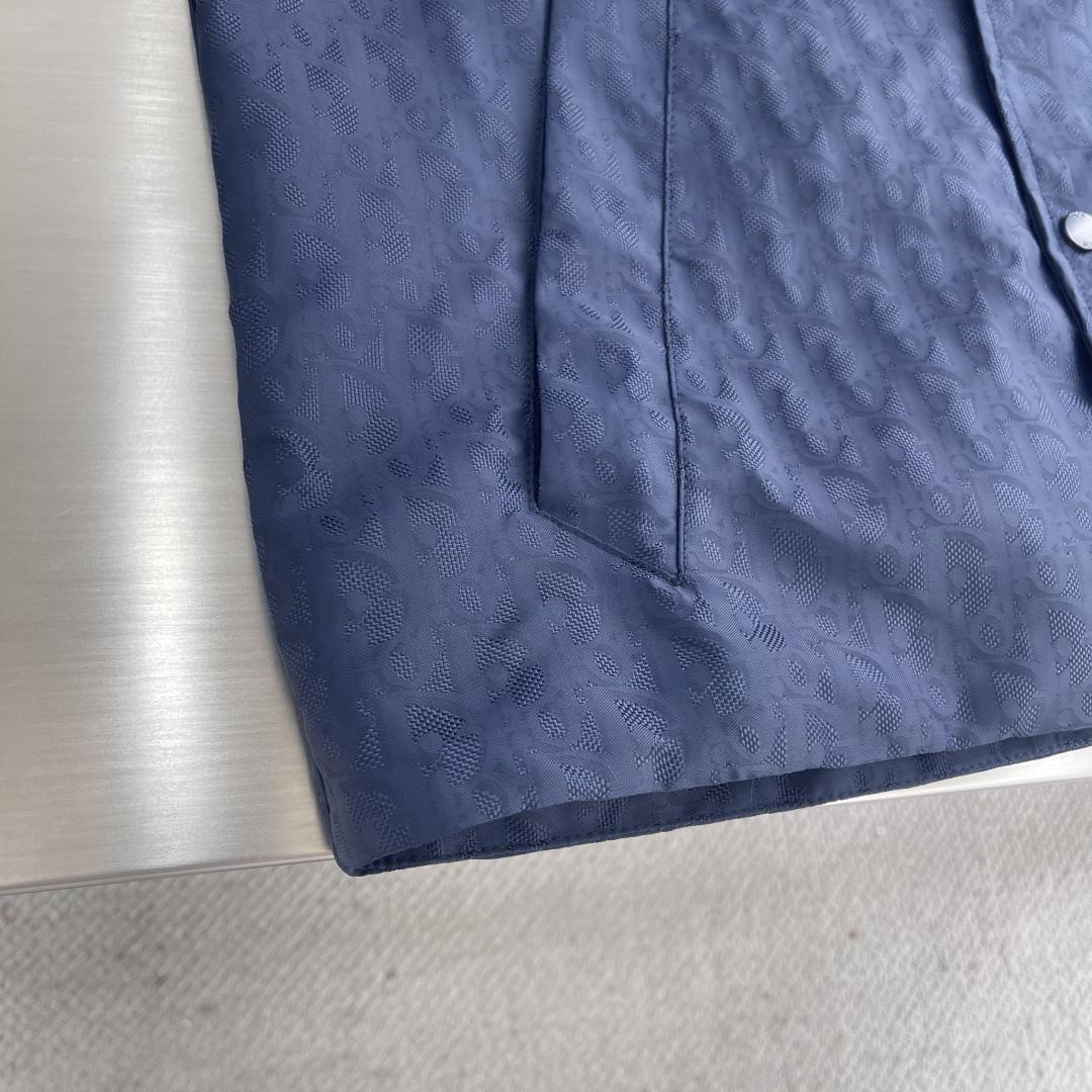 Dio 25ss Men’s Autumn 2000 Jacket with Oblique Stamps and Blue Technology - 图片 6