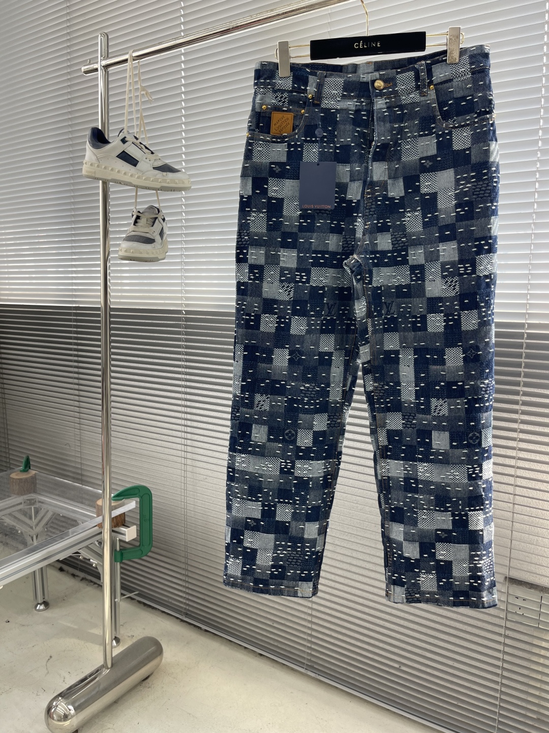 “Pharrell Williams x Nigo Skateboard Jeans: Damier Style Tribute, Sizes & Measurements”