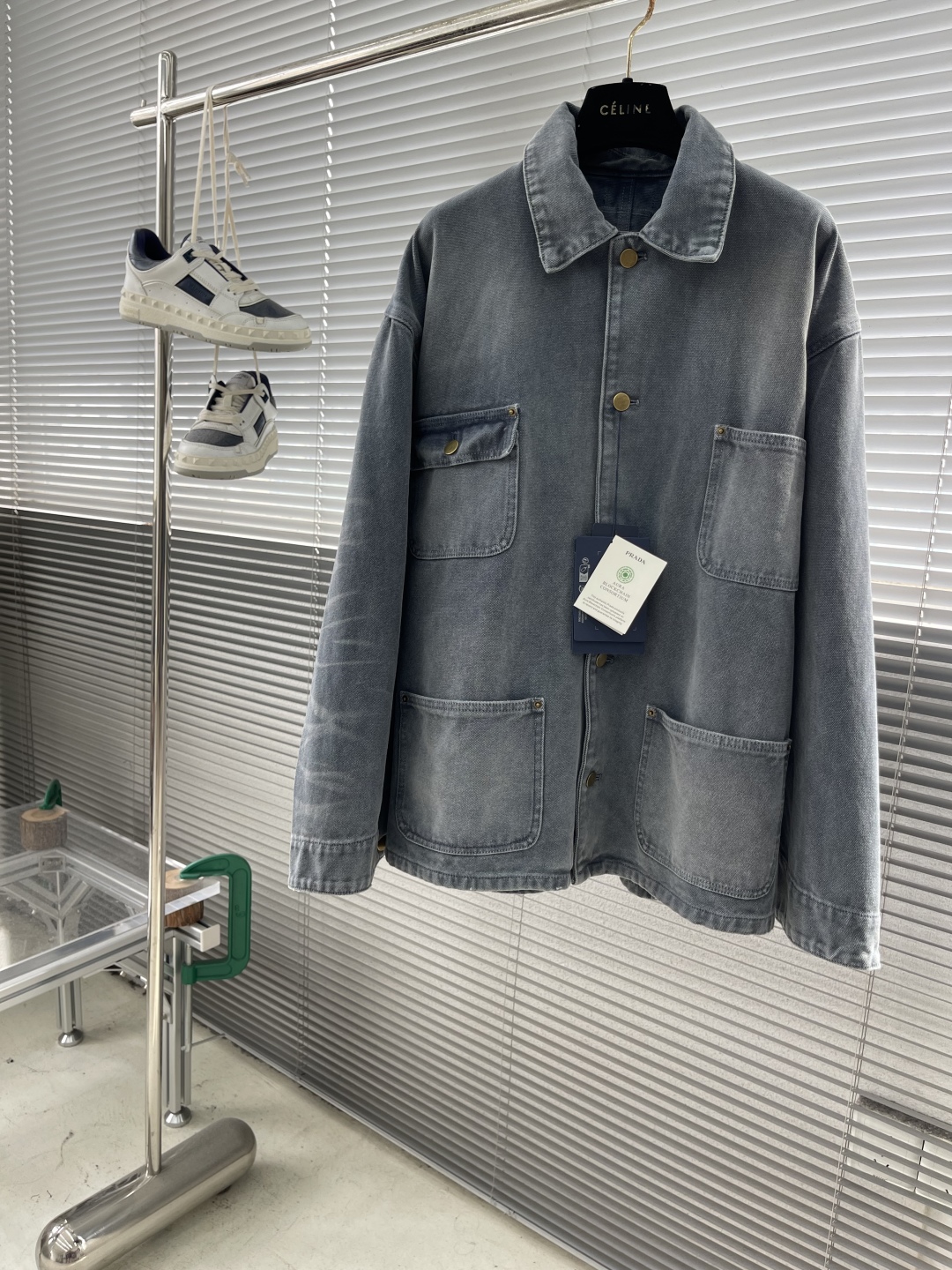 Prada Distressed Ice Blue Four-Pocket Workwear Jacket - 25FW Collection 1 cmp i1753088010706 3700 0 5
