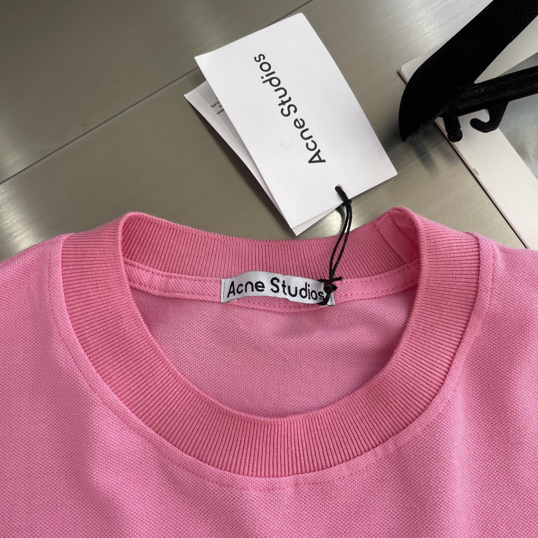 -Acne Studio 贴布刺绣字母长袖●面料：棉面料●工艺：刺绣制作●版型：宽松版型●克重：约375