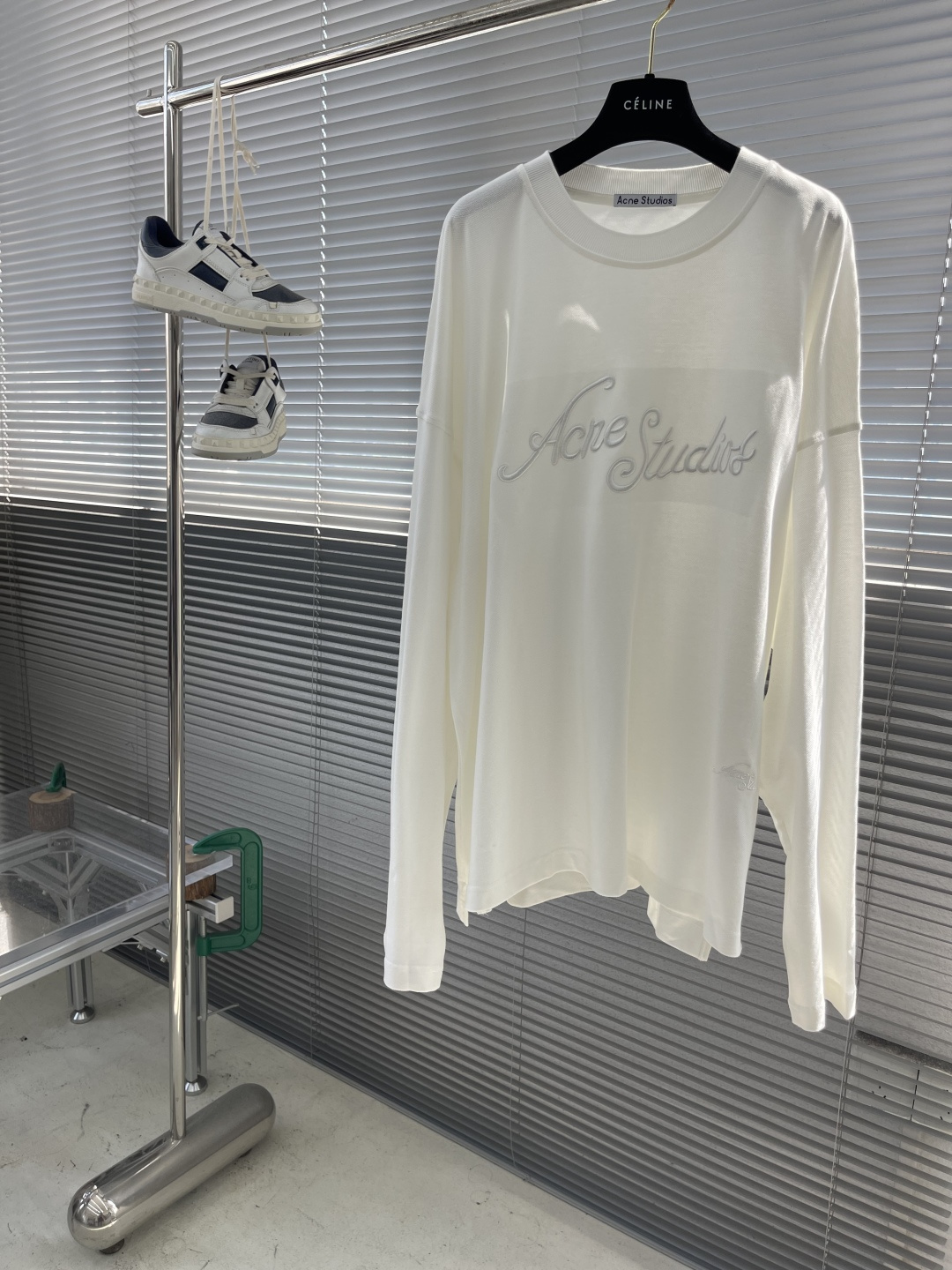 -Acne Studio 贴布刺绣字母长袖●面料：棉面料●工艺：刺绣制作●版型：宽松版型●克重：约375