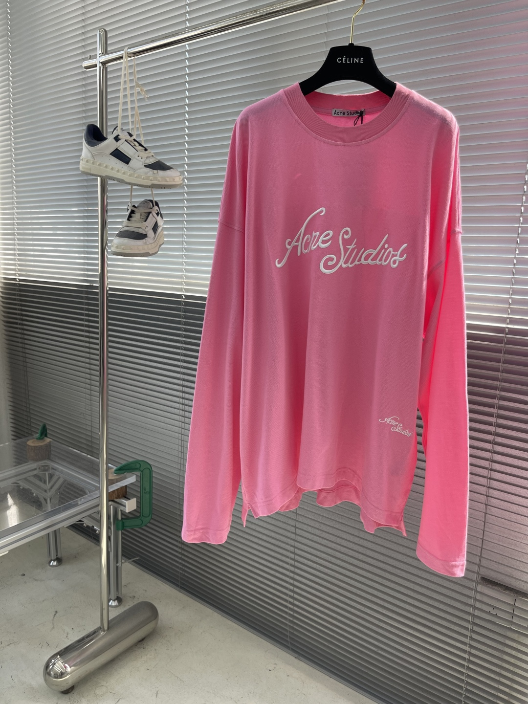 -Acne Studio 贴布刺绣字母长袖●面料：棉面料●工艺：刺绣制作●版型：宽松版型●克重：约375